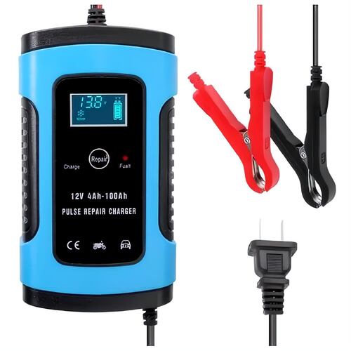 Cargador Auto Batería Rápido Automático 12v 6a Smart Digital