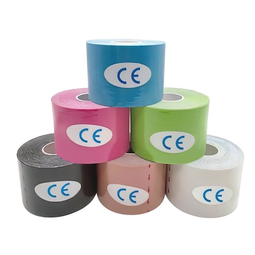 Cinta Kinesiológicas Vendaje Neuromuscular Tape 5m x 5cm 6pcs 