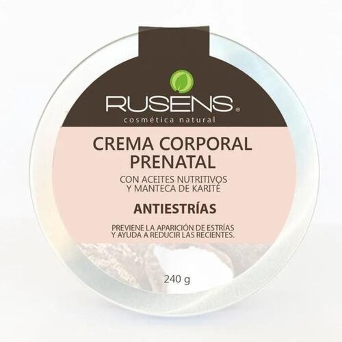 Crema Prenatal Antiestrias Rusens 240g Extra Humectante