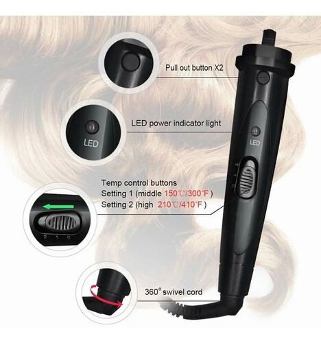 6 En 1 Plancha Rizadora De Cabello Cerámica Profesional