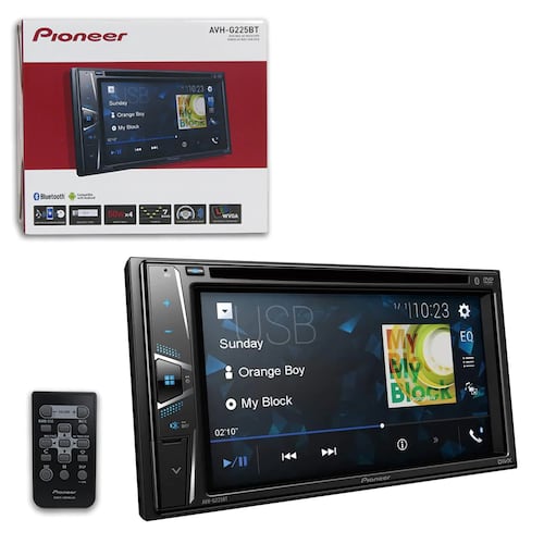 Autoestereo DVD multimedia De Pantalla Pioneer Usb Bluetooth Avh-g225bt 6.2 Pulgadas.