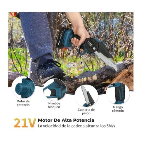 Motosierra Eléctrica Para Podar Con Batería De 4 In
