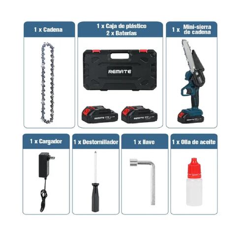 Motosierra Eléctrica Para Podar Con Batería De 4 In