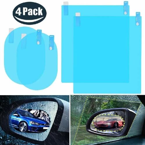 4 micas anti lluvia para automovil