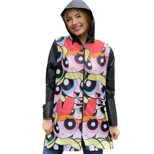 Chamarra Impermeable Para Lluvia Modelo Chicas Superpoderosas Power Puff Girls