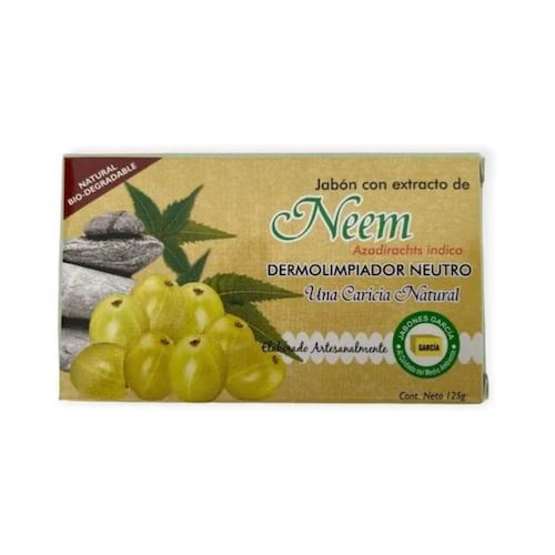 Jabón García De Neem 1 Pieza 125g Ecológico Biodegradable