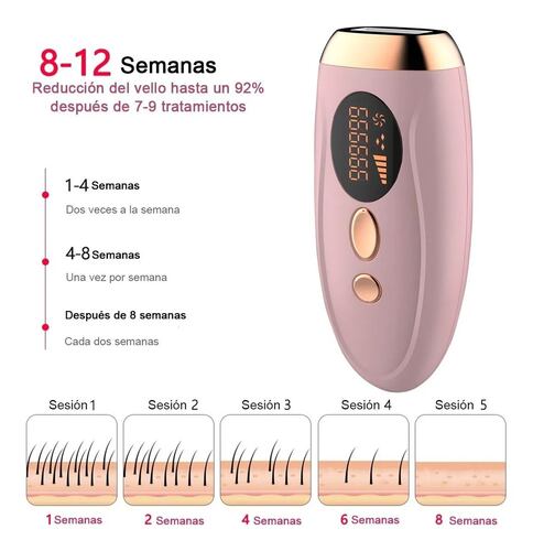 Depiladora Láser Ipl Facia yl Corpora Indolora Rosa