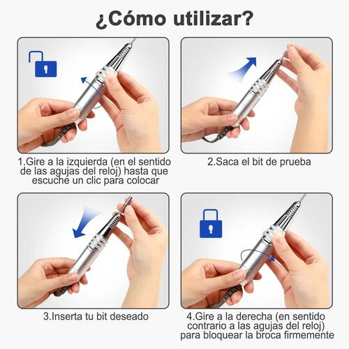 Pulidor Esmeril Eléctrico Taladro De Uñas Profesión 30000rpm