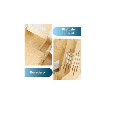 Organizador De Escritorio Para Oficina De Madera