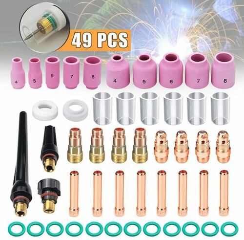 49pcs Tig Soldadura Antorcha 