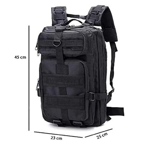 Mochila Militar Táctica Multiusos Camping Muy Resistente Negro