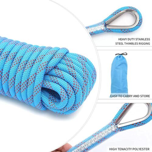 Cuerda Azul  Alpinismo 12mm Estático Escalada 20 Mts