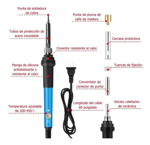Kit De Soldadura Eléctrica De Cautín 39 pzs