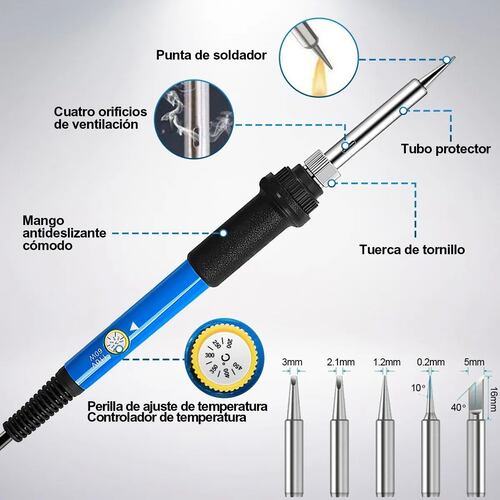 Kit De Soldador Electronica Con Multímetro Digital