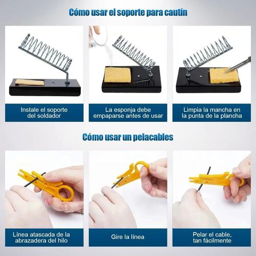 Kit De Soldador Electronica Con Multímetro Digital