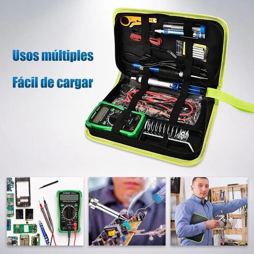 Kit De Soldador Electronica Con Multímetro Digital