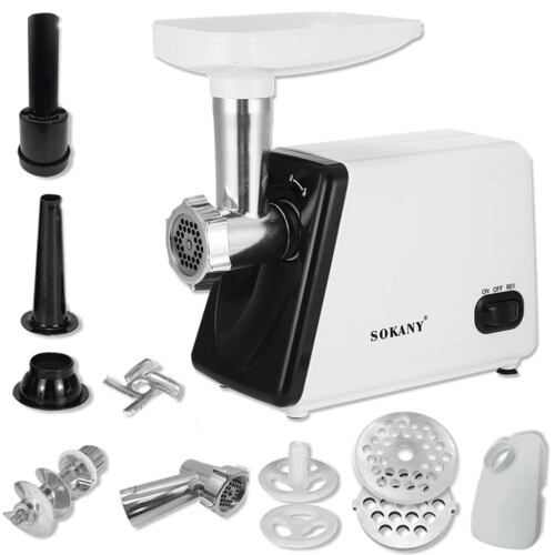 Molino de Carne Eléctrico Archy 2500W Acero Inoxidable Picador Embutidor Salchicha tipo Industrial Cocina Restaurante