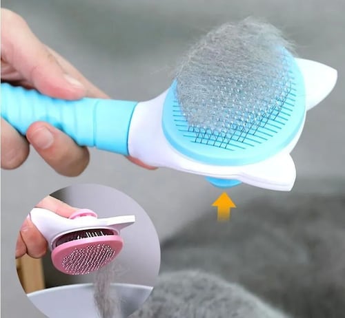 Cepillo Para Aseo De Mascotas, Perros, Gatos Rosa