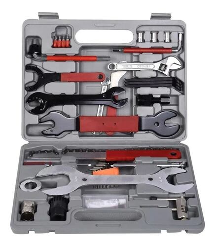 Kit Completo Herramientas Reparacion Uso Rudo Bicicleta 44pc