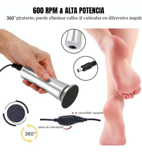 Máquinas Exfoliadoras Removedor De Callos Lima Para Pies Gris