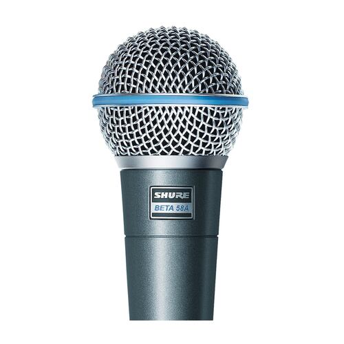 Micrófono Shure Beta 58a Dinámico Supercardioide Negro.
