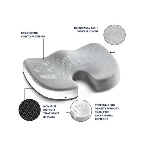 Cojín Gel De Espuma Viscoelástica Para Coxis Para Auto Silla