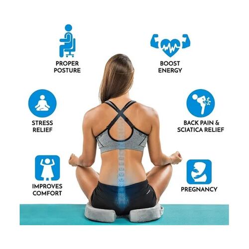 Cojín Gel De Espuma Viscoelástica Para Coxis Para Auto Silla