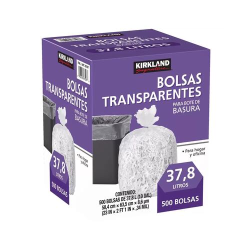 Bolsas Transparentes Para Basura 500 pzas Kirkland