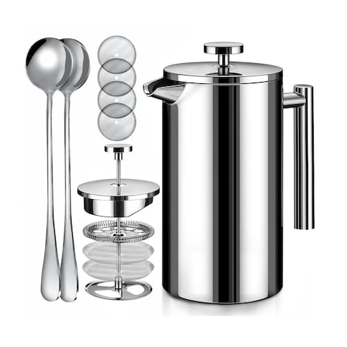 Cafetera Estilo Prensa Francesa De Acero Inoxidable