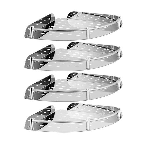 Estante Esquinero Organizador De Acero Inoxidable Para Baño