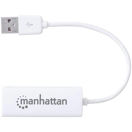 Convertidor Adaptador De Red Manhattan USB a Ethernet Alta Velocidad 2.0 506731.