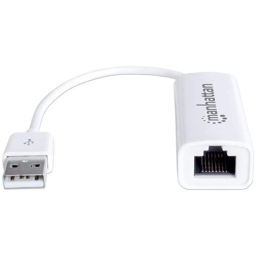 Convertidor Adaptador De Red Manhattan USB a Ethernet Alta Velocidad 2.0 506731.