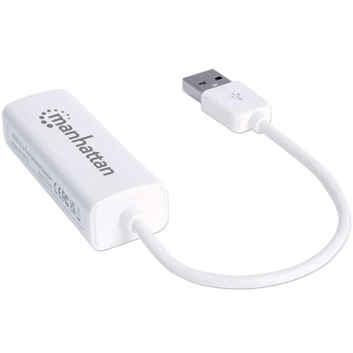 Convertidor Adaptador De Red Manhattan USB a Ethernet Alta Velocidad 2.0 506731.