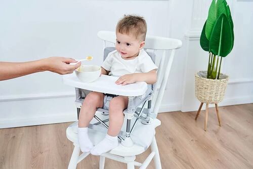 Silla plegable Periquera Para comer Bebe Gris