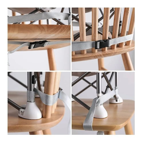 Silla plegable Periquera Para comer Bebe Gris