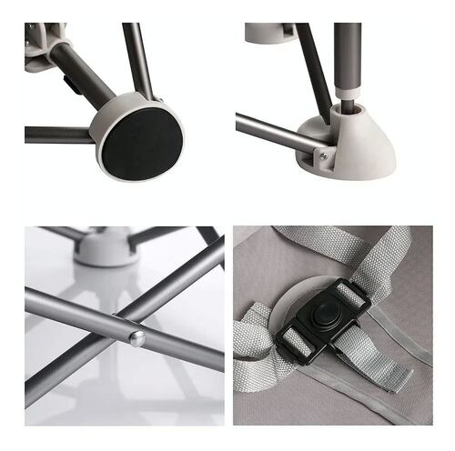 Silla plegable Periquera Para comer Bebe Gris