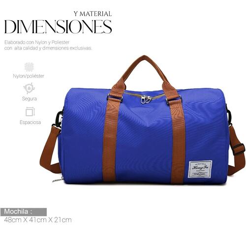 Maleta De Viaje Bolsa Mochila  Azul