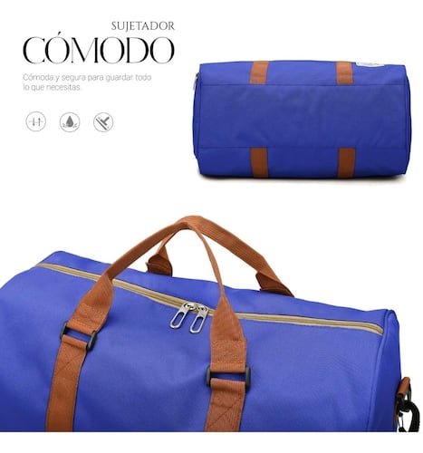 Maleta De Viaje Bolsa Mochila  Azul