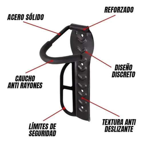 Kit Con 2 Soportes Gancho Para Colgar Bicicletas En La Pared.