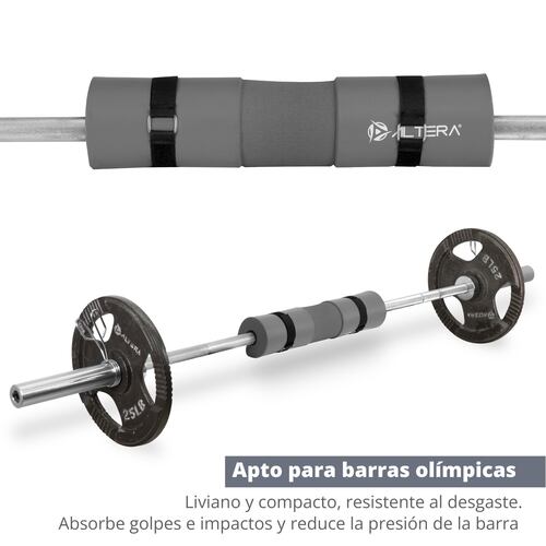 Altera Almohadilla para Barra Olímpica Levantamiento de Pesas Protector de Cuello con 2 Correas de Velcro