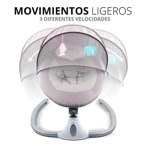 Columpio Mecedora Eléctrica Con Mosquitero Cuna Moisés Bebé