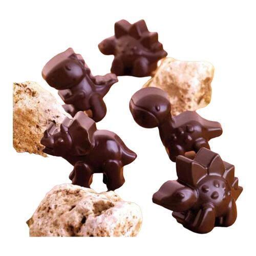 Molde De Dinosaurios De Silicon Multiusos Gomitas, Caramelos