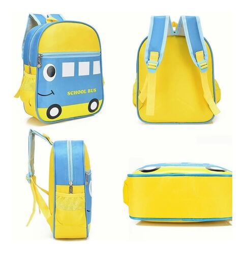 Mochila Infantil Para Pequeños Azul con Amarillo