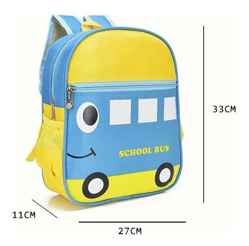 Mochila Infantil Para Pequeños Azul con Amarillo