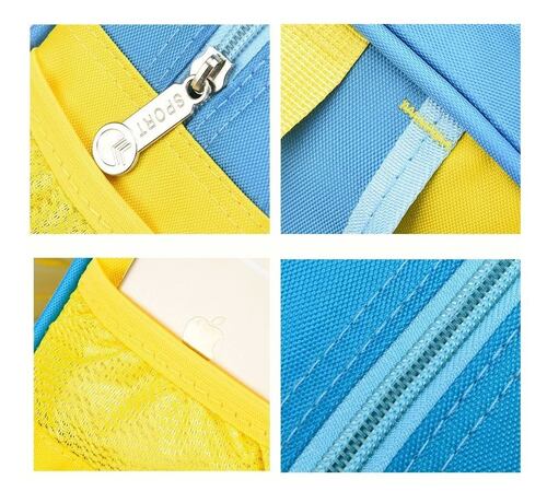 Mochila Infantil Para Pequeños Azul con Amarillo