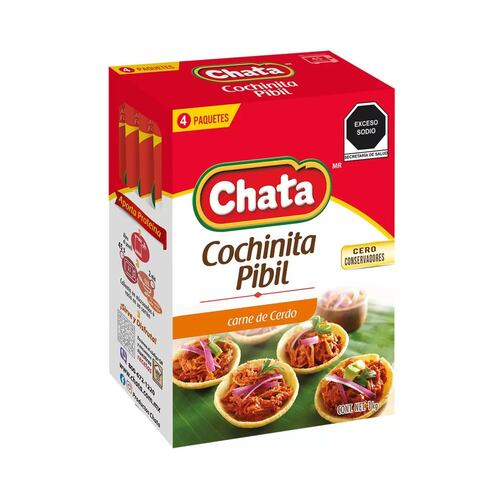 Cochinita Pibil La Chata 4 de 250 G