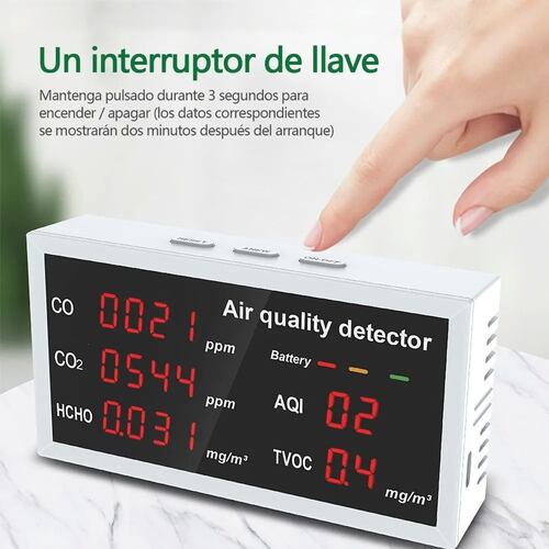 Monitor Detector De Co2 Blanco 