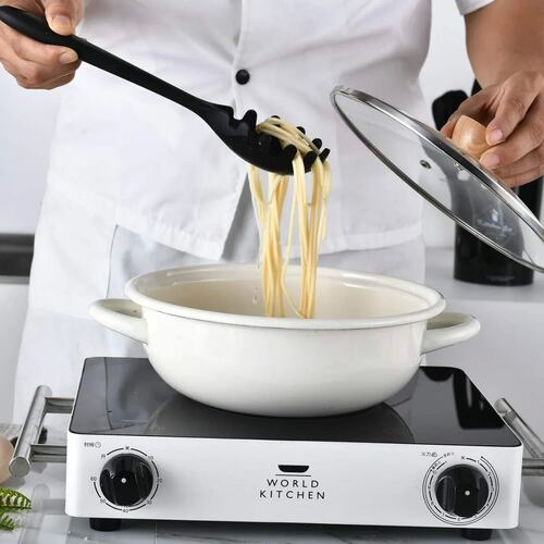 Set 10 Utensilios De Cocina Silicona Negros