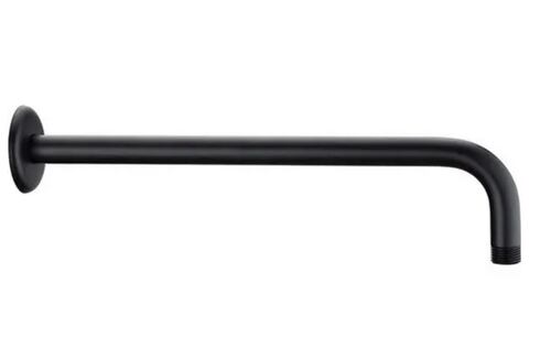 Regadera Negra 26cm+ Tubo 50cm+ Regadera Telefono Negra Lujo