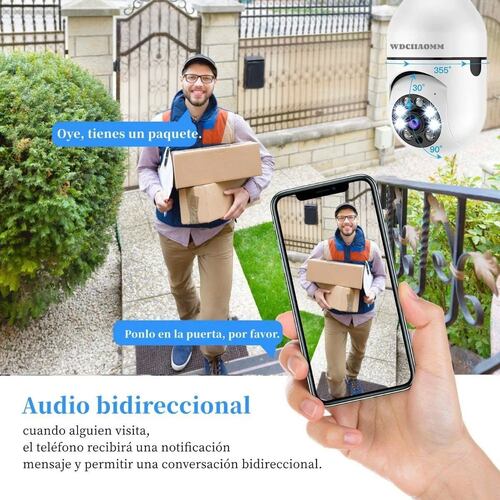Cámara De Seguridad 1080p Wifi 360º
